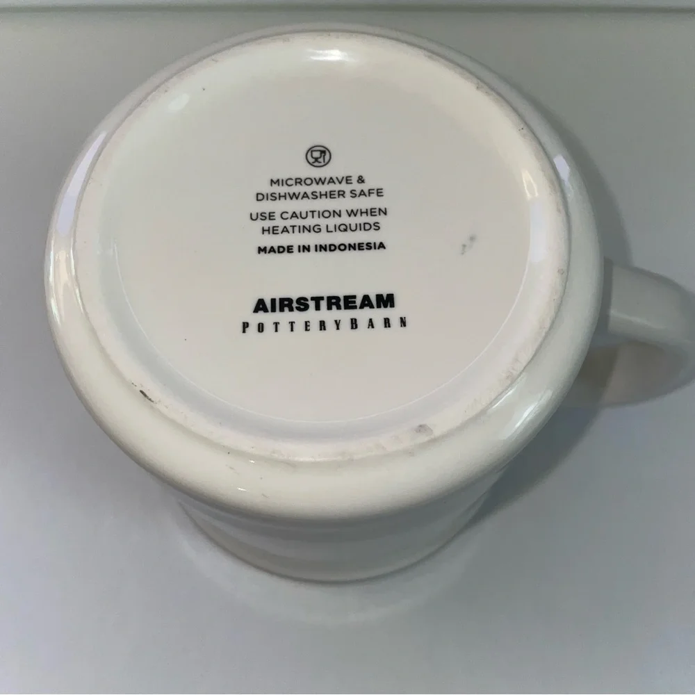Pottery Barn AIRSTREAM RARE Happy Camper Mug